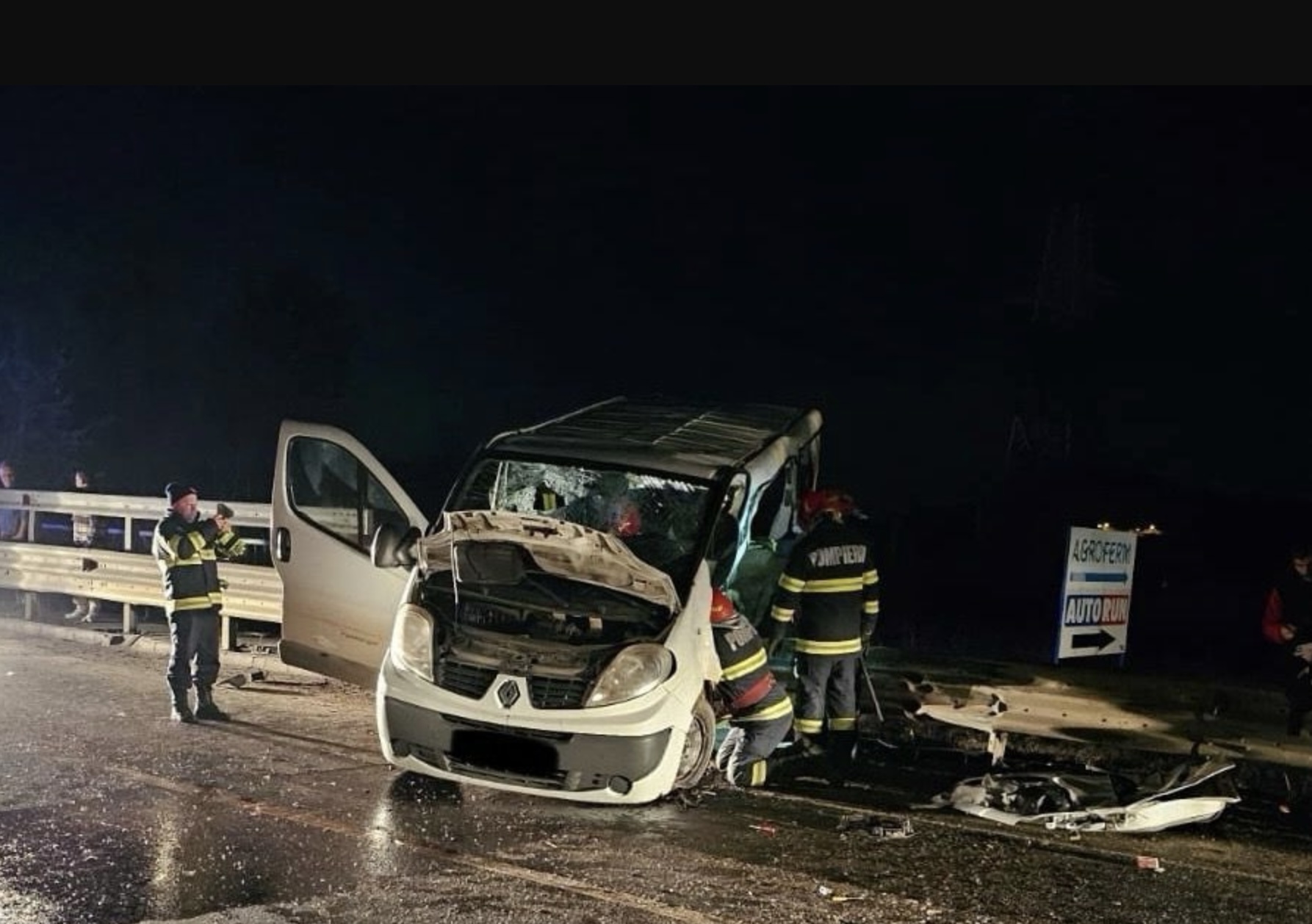 Accident grav la ieşirea din Mediaş; Şapte persoane au fost transportate la spital